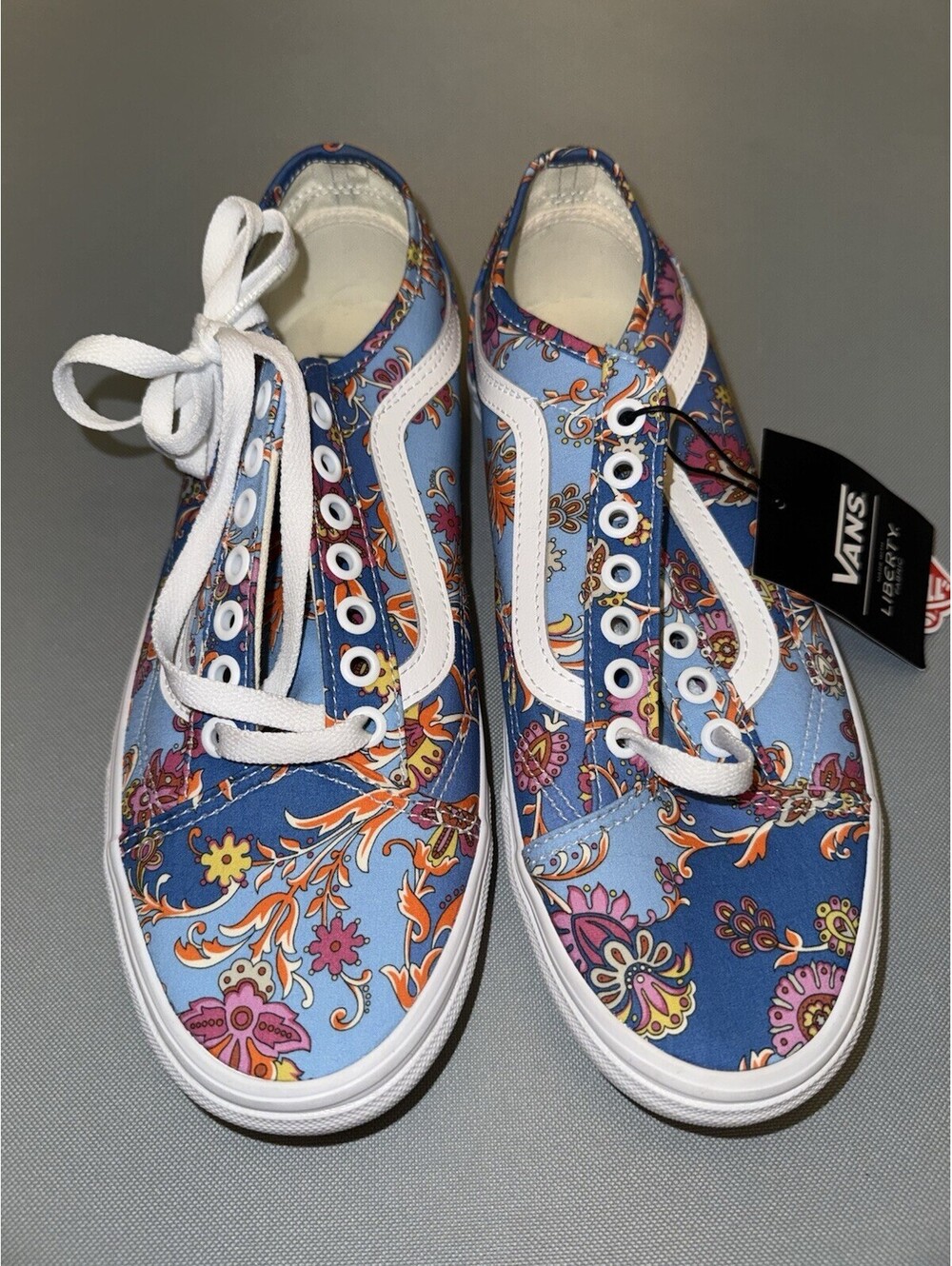 Vans New Old Skool Tapered Liberty Floral Multi/Patchwork Lady Shoes Size 9.5